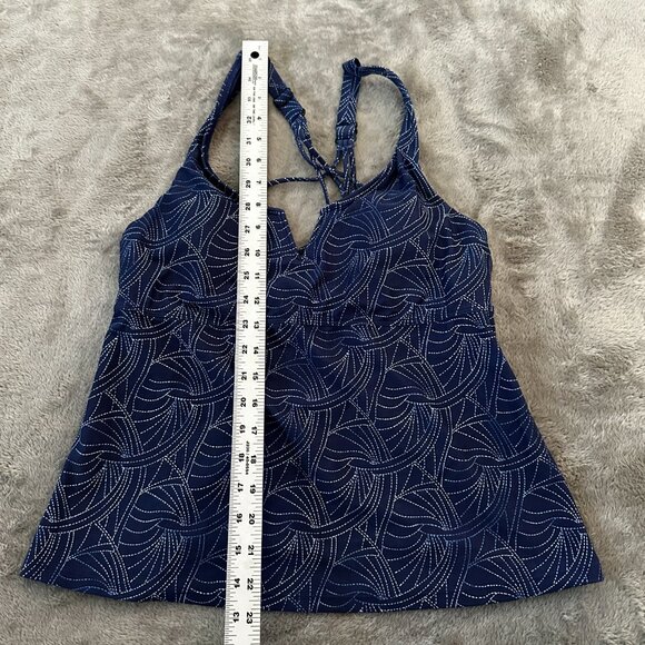 Title Nine Swimsuit Tankini Top Navy Blue Underwire Women's 36 C - Picture 5 of 6